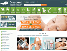 Tablet Screenshot of discountchiropracticsupplies.com